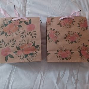 Flower Decorated Gift Bags